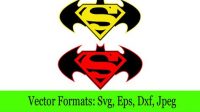 Batman Superman SVG - 74+  Instant Download Superman SVG