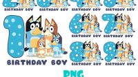 Bluey 4th Birthday SVG - 58+  Bluey SVG Printable
