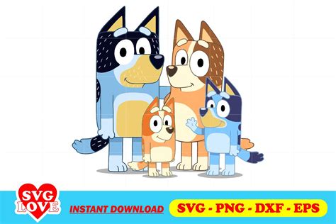 Bluey Family SVG Free - 38+  Best Bluey SVG Crafters Image