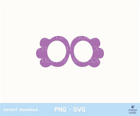 Bluey Granny Glasses SVG - 60+  Editable Bluey SVG Files