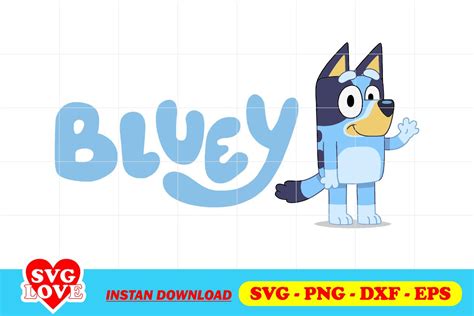 Bluey Name SVG - 77+  Instant Download Bluey SVG