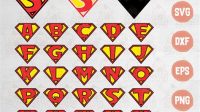 Superman Alphabet SVG - 57+  Ready Print Superman SVG Files