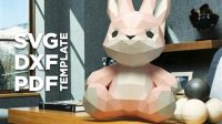 3d Bunny SVG - 90+  Best Easter SVG Crafters Image