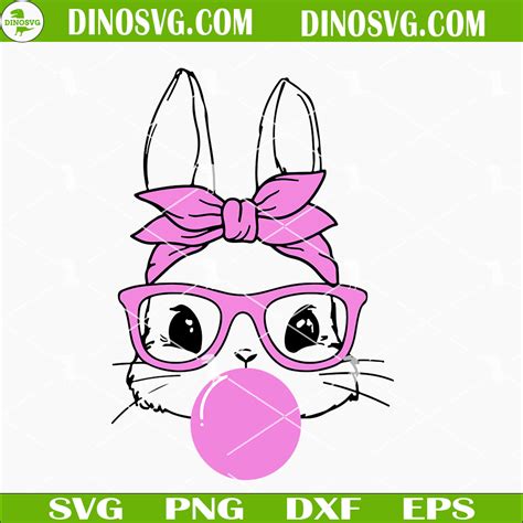Bubble Gum Bunny SVG - 85+  Ready Print Easter SVG Files