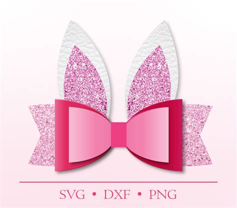 Bunny Ear Bow SVG - 18+  Easter SVG Files for Cricut
