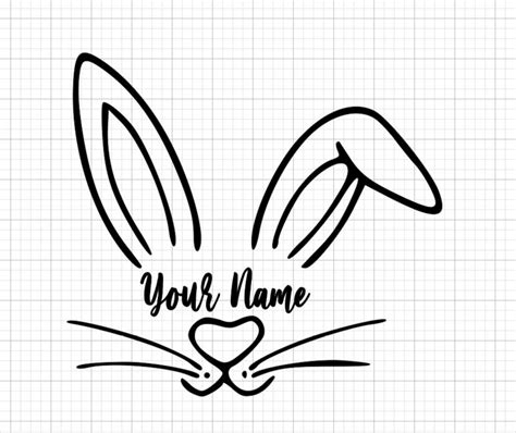 Bunny Face SVG Free Download - 27+  Popular Easter SVG Cut Files