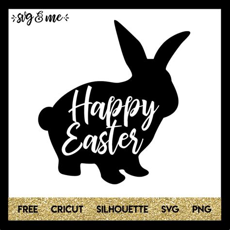 Bunny Silhouette SVG - 88+  Editable Easter SVG Files