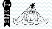 Cricut Free Eeyore SVG File - 50+  Free Disney SVG PNG EPS DXF