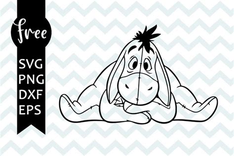 Cricut Free Eeyore SVG File - 50+  Free Disney SVG PNG EPS DXF