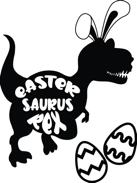 Dinosaur Bunny SVG - 83+  Editable Easter SVG Files