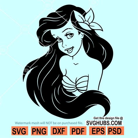 Disney Little Mermaid SVG Free - 56+  Popular Disney SVG Crafters File