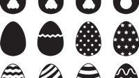 Easter Egg Silhouette SVG - 45+  Easter SVG Scalable Graphics