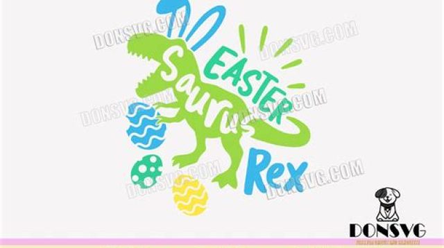 Easter Saurus Rex SVG - 83+  Easter SVG Printable