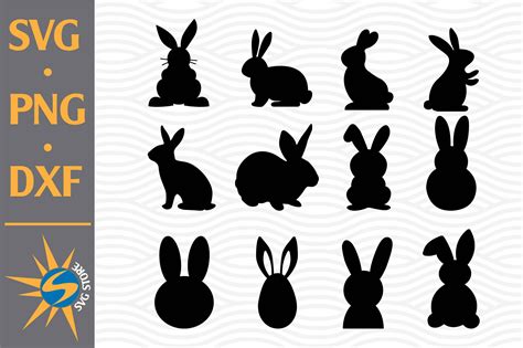 Free Bunny Silhouette SVG - 41+  Best Easter SVG Crafters Image
