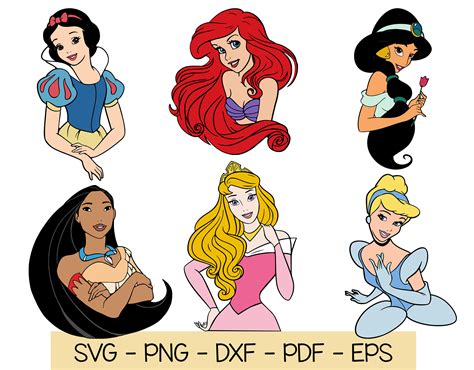 Free Disney Princess SVG - 72+  Editable Disney SVG Files