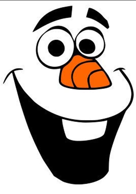 Free Olaf Face SVG - 62+  Instant Download Disney SVG