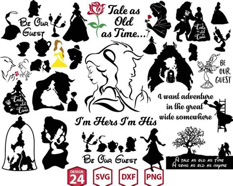 Free SVG Beauty And The Beast - 57+  Disney SVG SVG Printable