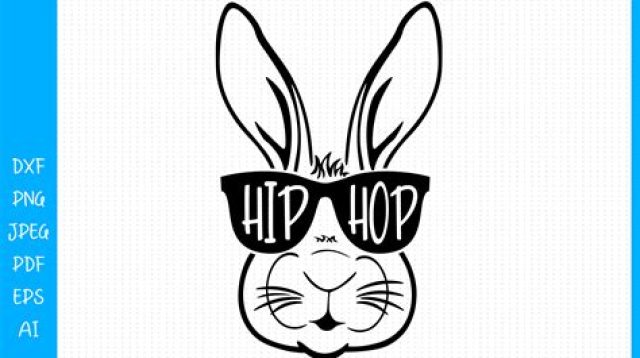 Hip Hop Easter Bunny SVG - 78+  Easter SVG Scalable Graphics