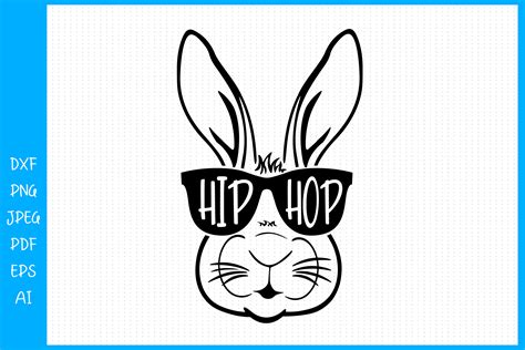 Hip Hop Easter Bunny SVG - 78+  Easter SVG Scalable Graphics