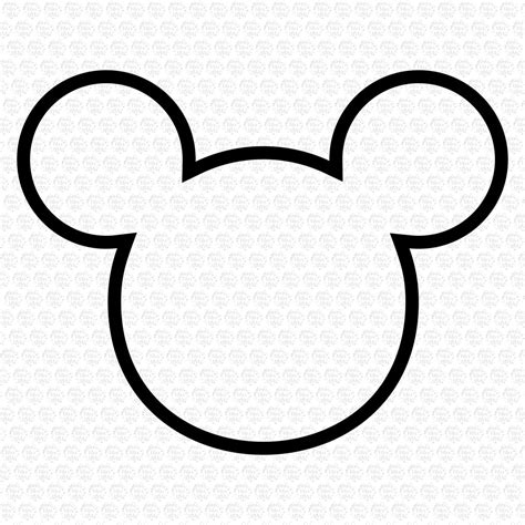 Mickey Mouse Head Silhouette SVG - 73+  Ready Print Disney SVG SVG Files