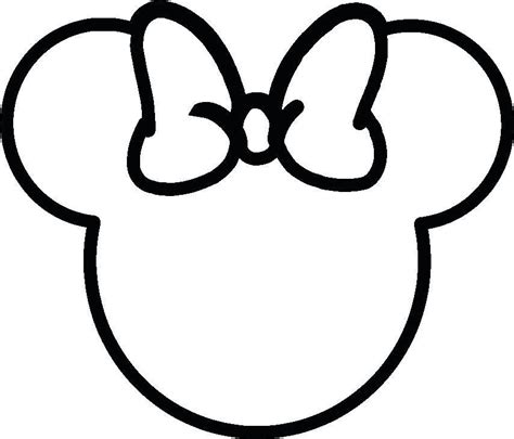 Minnie Mouse Head Outline SVG - 95+  Popular Disney SVG Crafters File