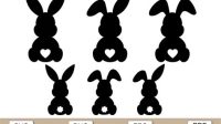 Simple Bunny SVG - 88+  Editable Easter SVG Files