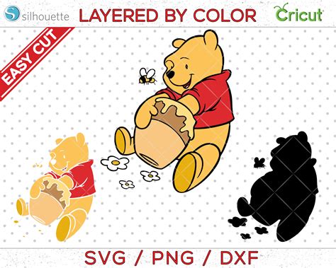 Winnie The Pooh Layered SVG Free - 81+  Popular Disney SVG Crafters File