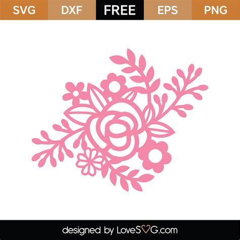 SVG Flowers Free - 69+  Ready Print Flowers SVG Files