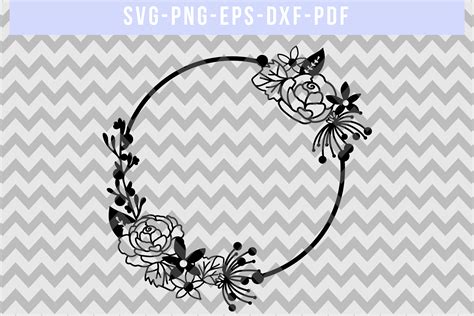 SVG Flower Frame - 91+  Download Flowers SVG for Free