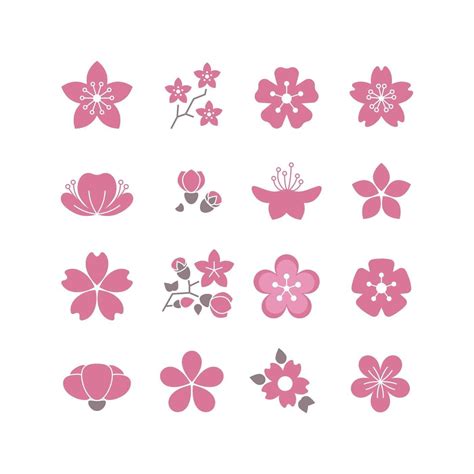 Sakura Flower Vector - 18+  Flowers SVG Printable