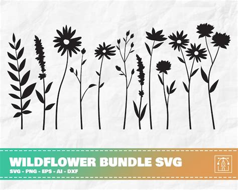 SVG Wild Flower - 39+  Popular Flowers SVG Cut
