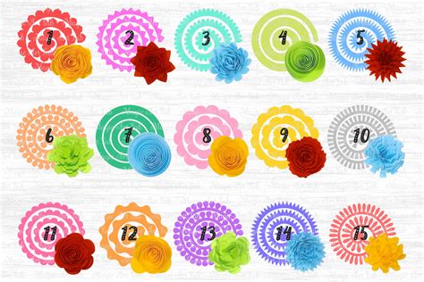 3d Paper Flowers SVG Free - 46+  Digital Download Flowers SVG