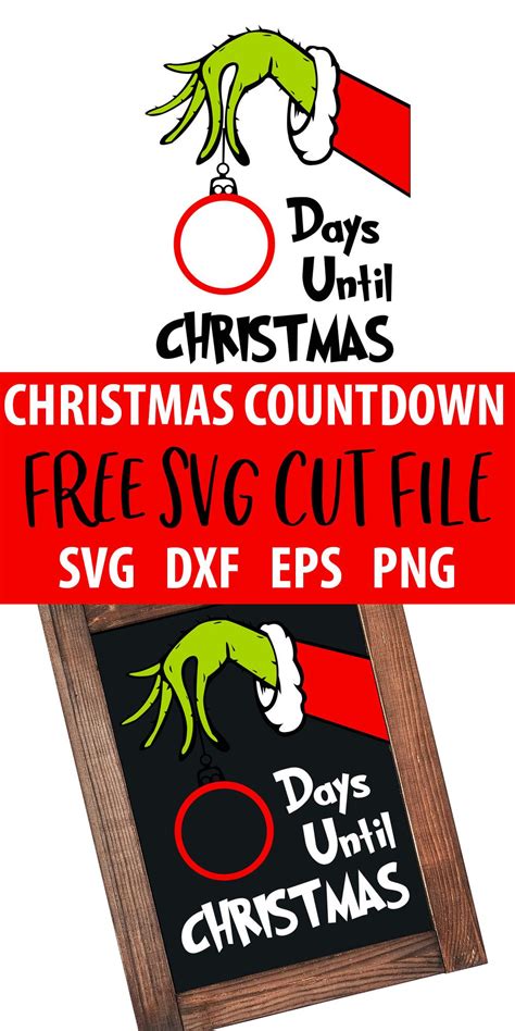 Grinch Countdown To Christmas Free SVG - 47+  Premium Free Grinch SVG