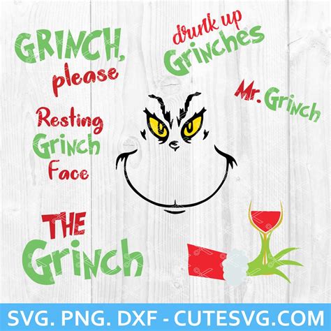 Grinch SVG Bundle - 15+  Free Grinch SVG PNG EPS DXF