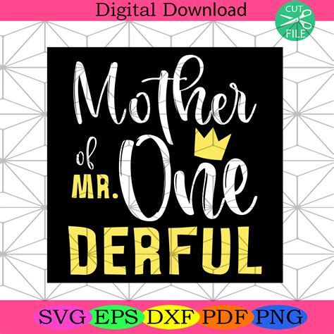 Mom Of Mr Onederful SVG - 35+  Popular Mom SVG Crafters File