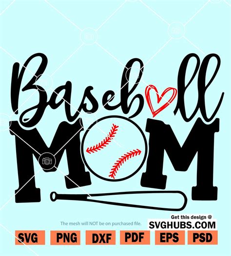 Baseball Mom SVG Free - 53+  Mom SVG Printable