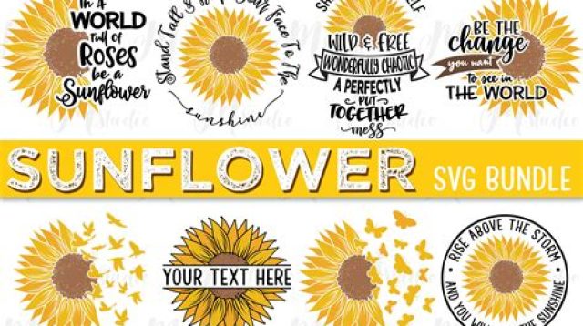 SVG Sunflower - 29+  Editable Flowers SVG Files