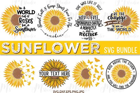 SVG Sunflower - 29+  Editable Flowers SVG Files