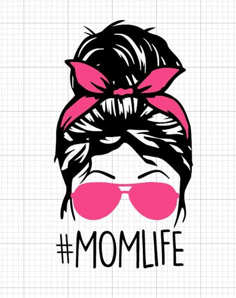 Mom Life Messy Bun SVG Free - 41+  Download Mom SVG for Free