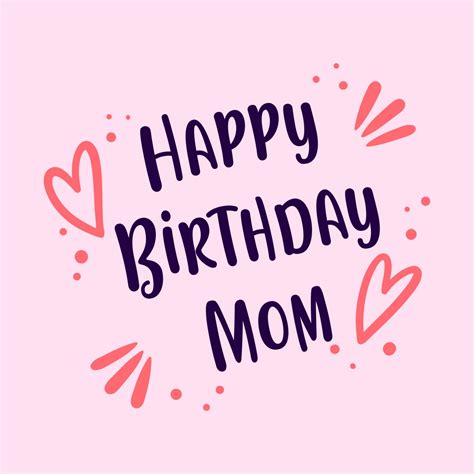 Happy Birthday Mom Card SVG - 90+  Popular Mom SVG Crafters File