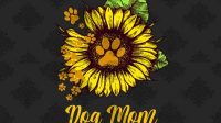 Dog Mom Sunflower SVG - 55+  Popular Mom SVG Crafters File
