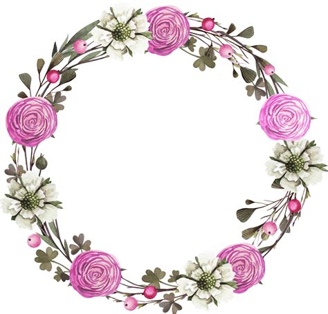 SVG Flower Wreath - 96+  Flowers SVG Scalable Graphics