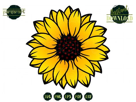 Sunflower SVG Files - 99+  Flowers SVG Printable