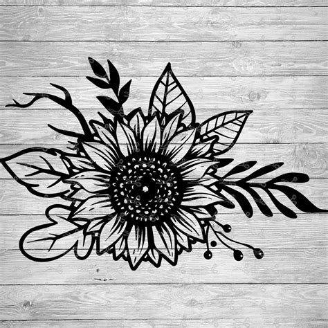 Sunflower For Cricut Free - 36+  Instant Download Flowers SVG
