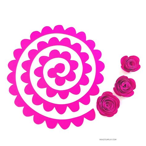 Spiral Flower SVG - 65+  Flowers SVG Printable
