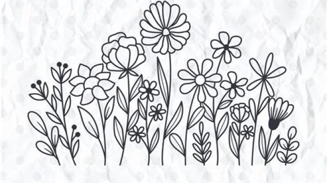 Simple Wildflower SVG - 74+  Popular Flowers SVG Crafters File