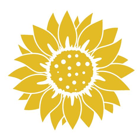 Simple Sunflower SVG - 89+  Editable Flowers SVG Files