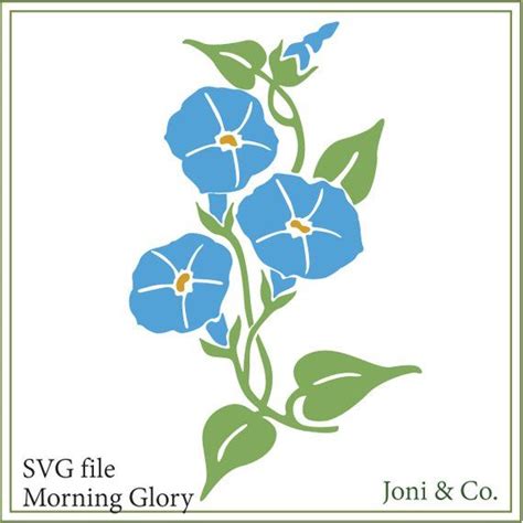 Morning Glory Flower SVG - 73+  Free Flowers SVG PNG EPS DXF