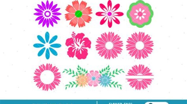 Half Flower SVG - 99+  Popular Flowers SVG Cut