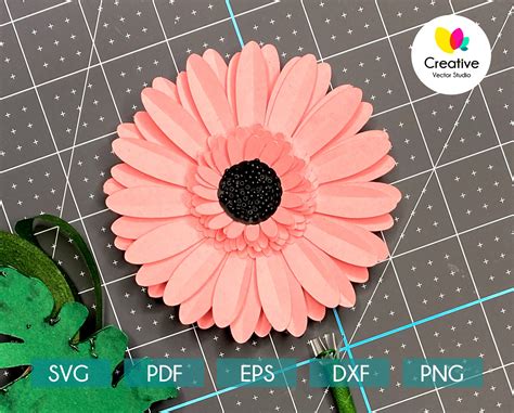 Gerbera Daisy SVG Free - 52+  Free Flowers SVG PNG EPS DXF